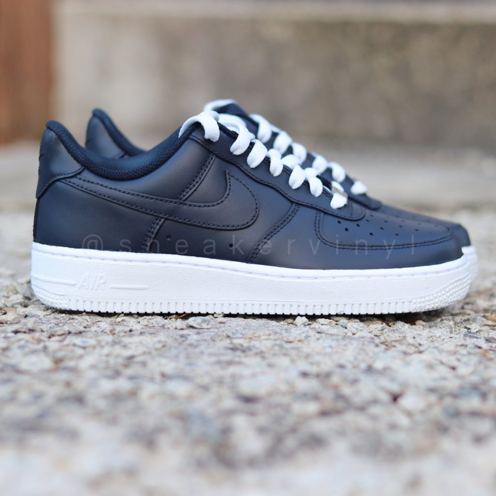 Nike Air Force 1 Low NAVY Blue Custom NWT